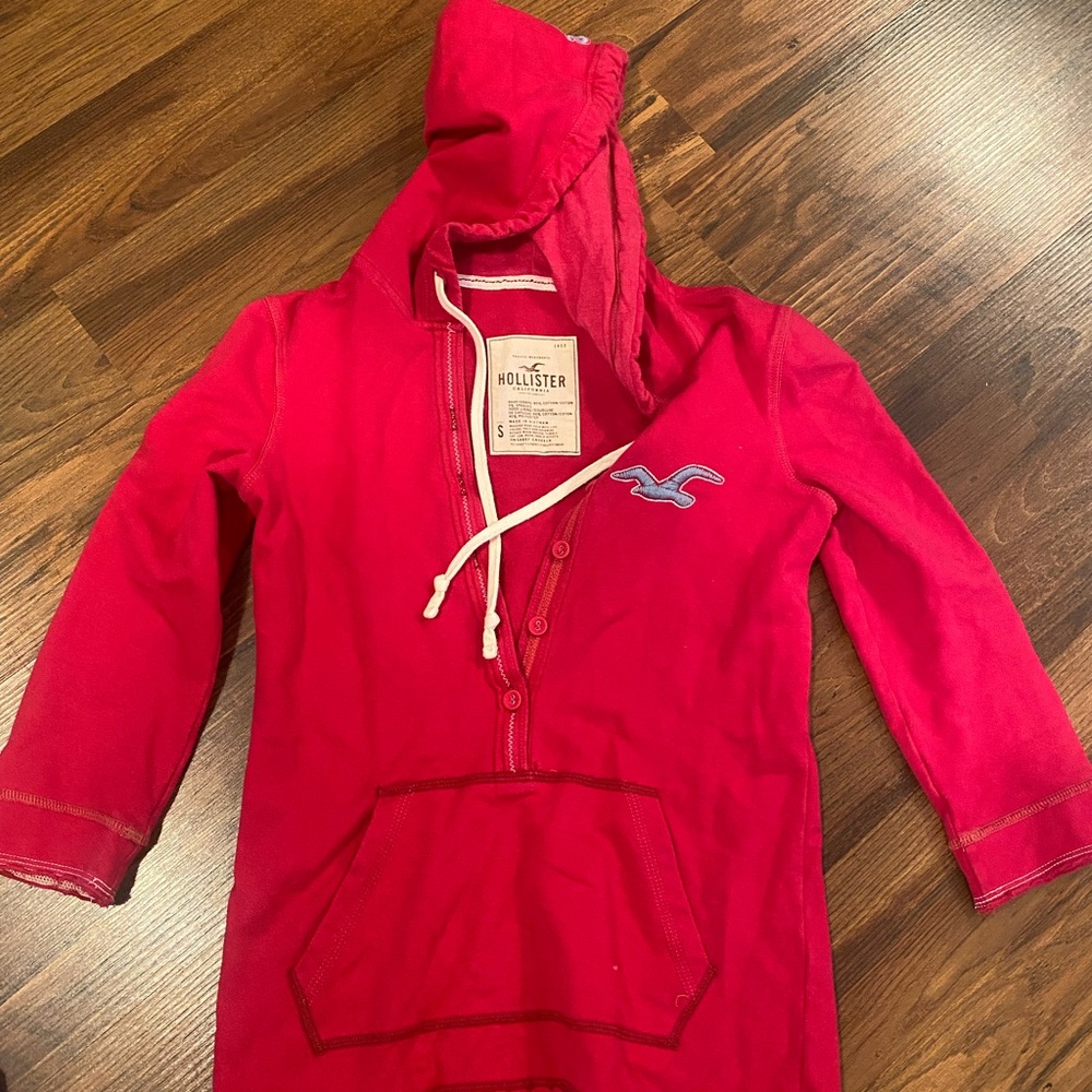 Hollister girls 3/4 sleeve hoodie